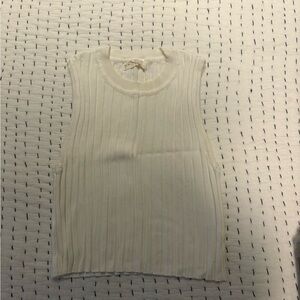 By Together Ribbed Sleeveless Top - Cream